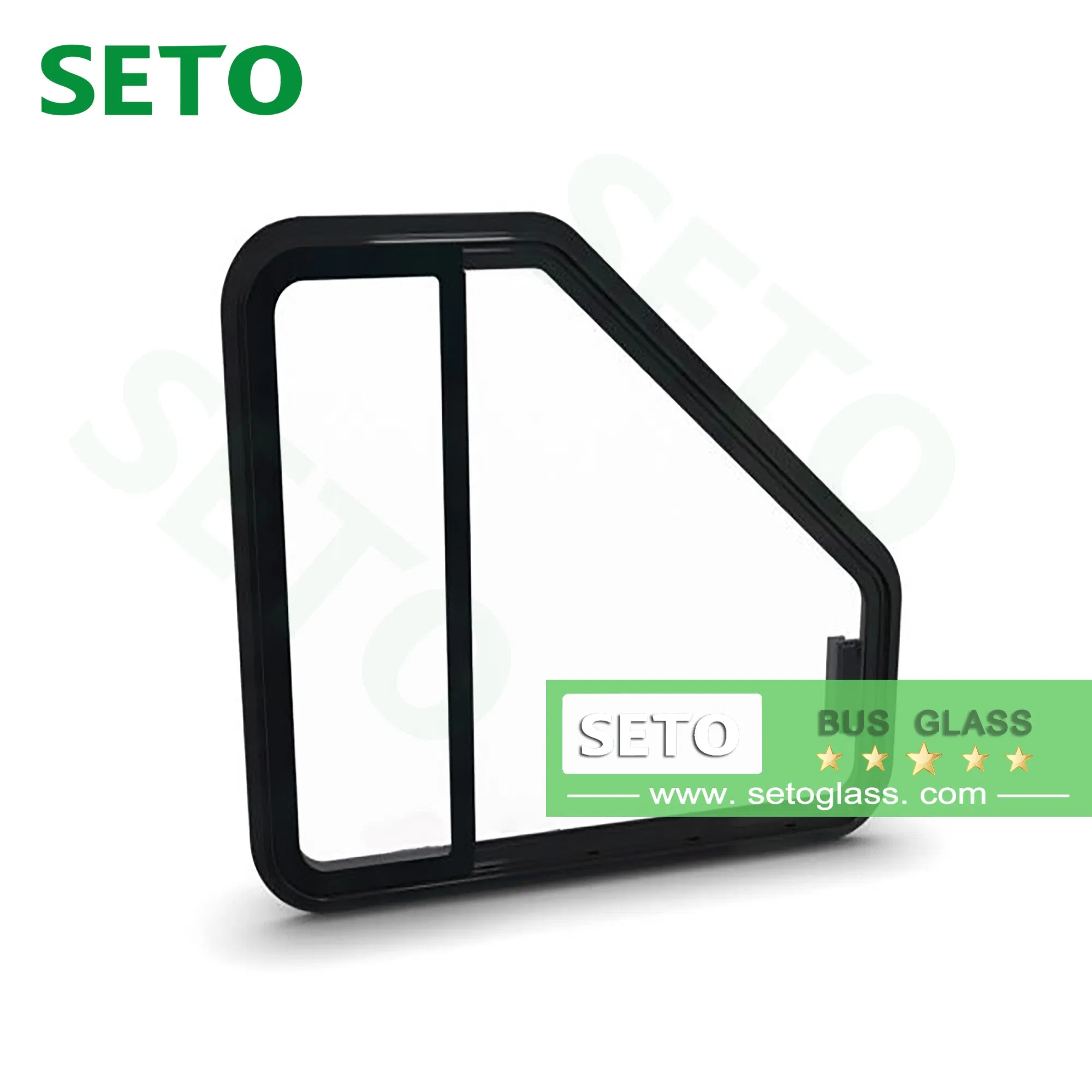 Custom Auto Glass Bus Glass Front Windshield Side Door Roof Glass