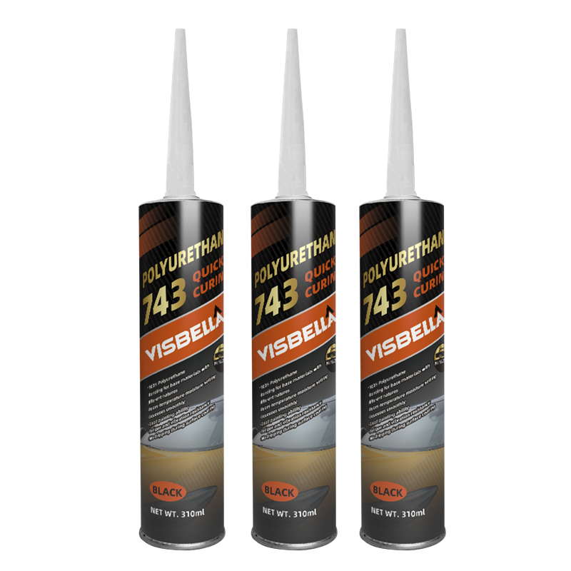 Visbella 310ml 729 Auto Glass Black PU Sealant for Car