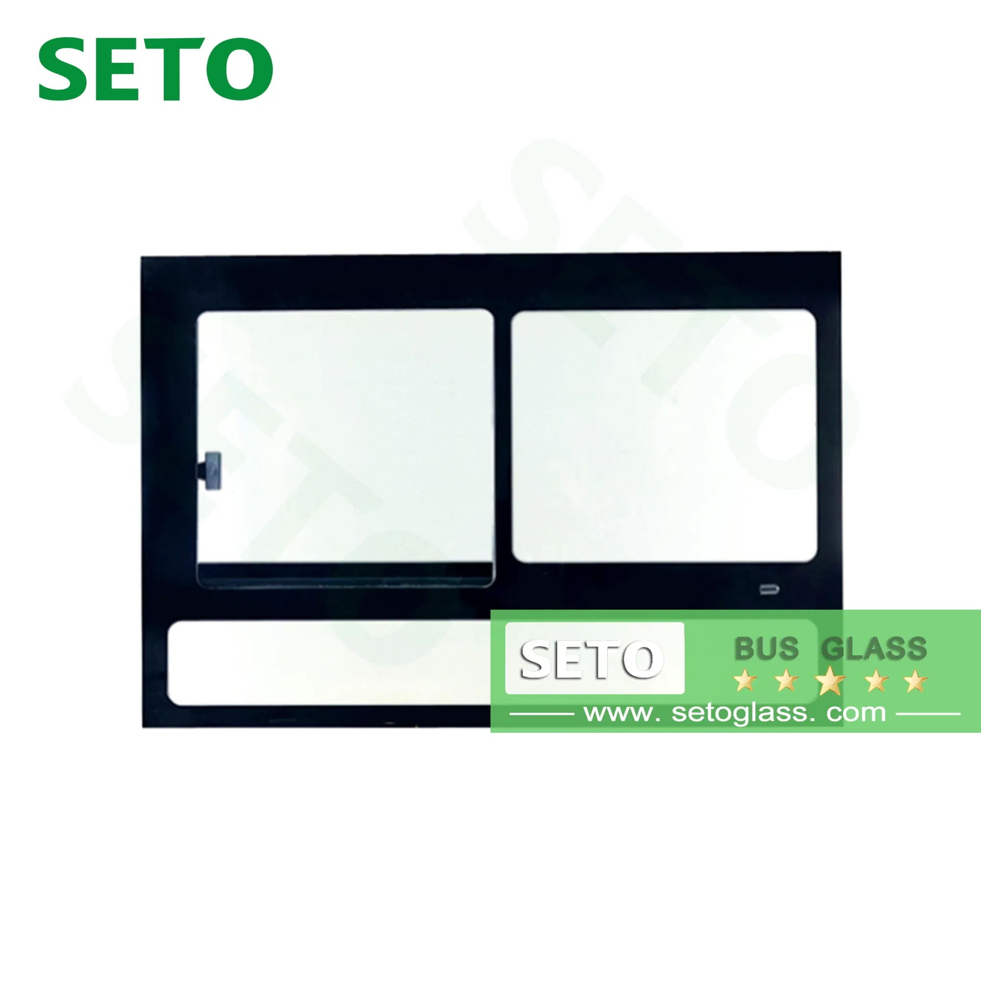 Auto Glass Customizable Windshield Rear Side Door Sunroof Window for Bus
