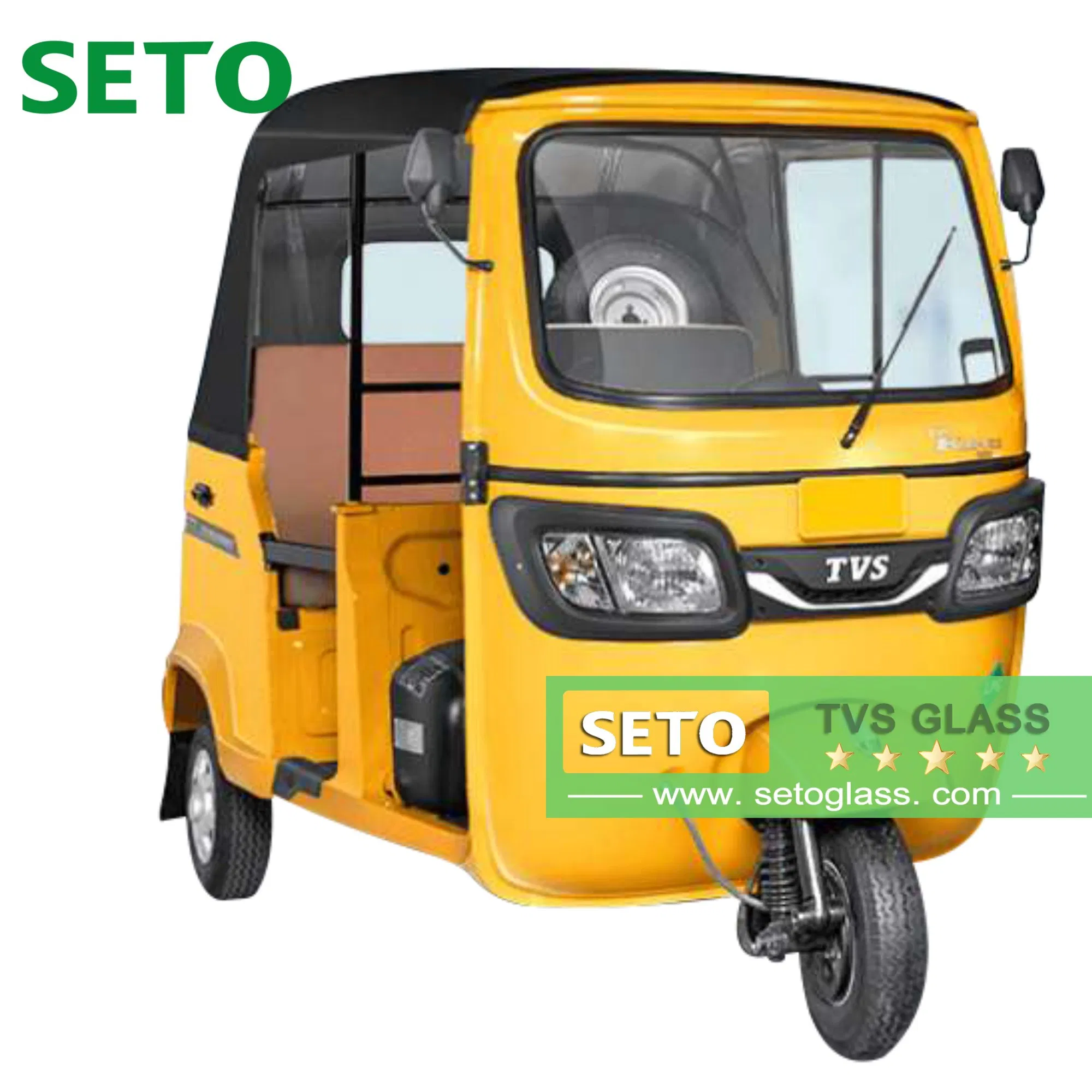 Auto Rickshaw Custom Laminated Front Glass Factory Bulk Order Price for Tvs King Windshield
