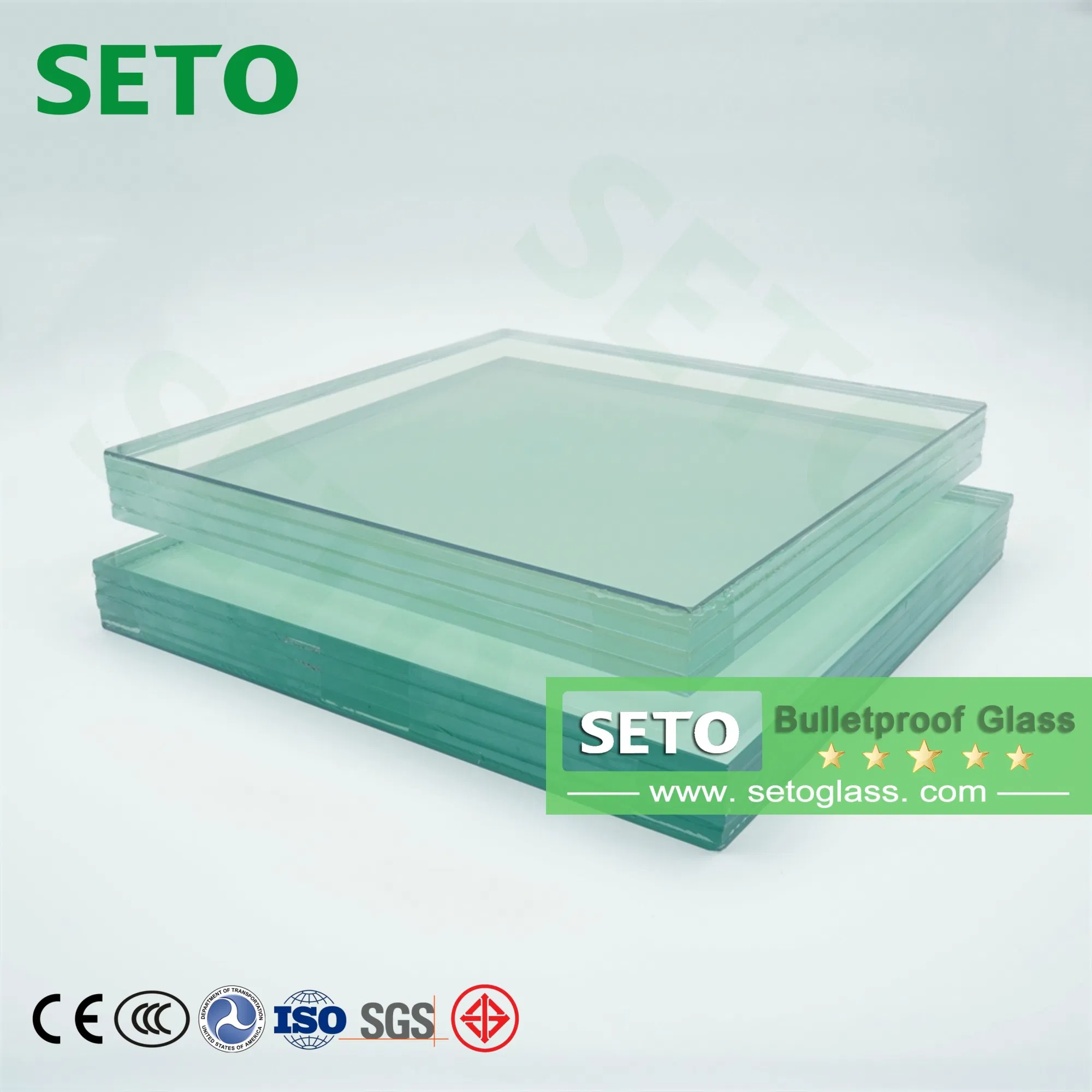 15mm B2 Car Anti-Bullet Glass Customized Bulletproof Glass Factory