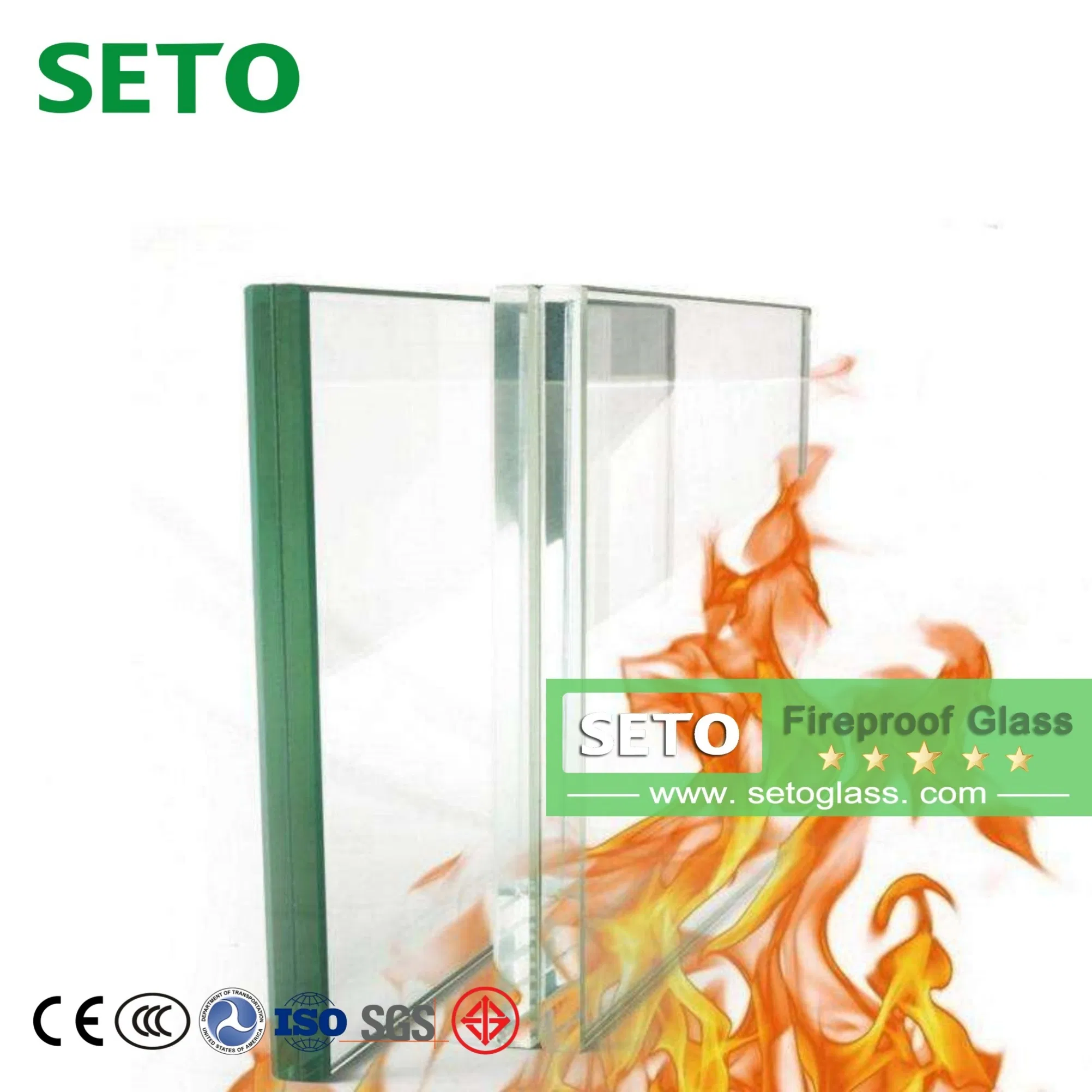 Fireproof Glass 3.0h 35mm Waterproof Soundproof Features
