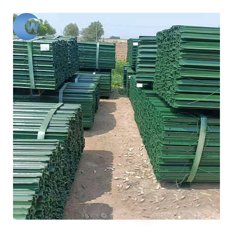 Painted Y Type Steel Fence Post Black Picket for Fixed Fence