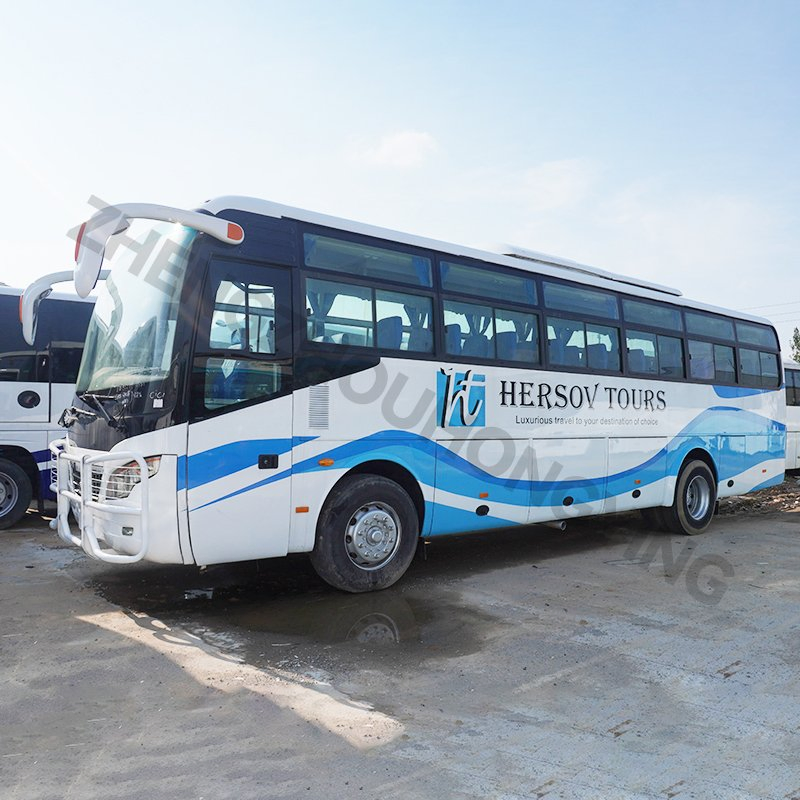 Used Rhd/LHD High Efficiency Coach Bus Zk6102 with 2+2 Layout 47 Seats