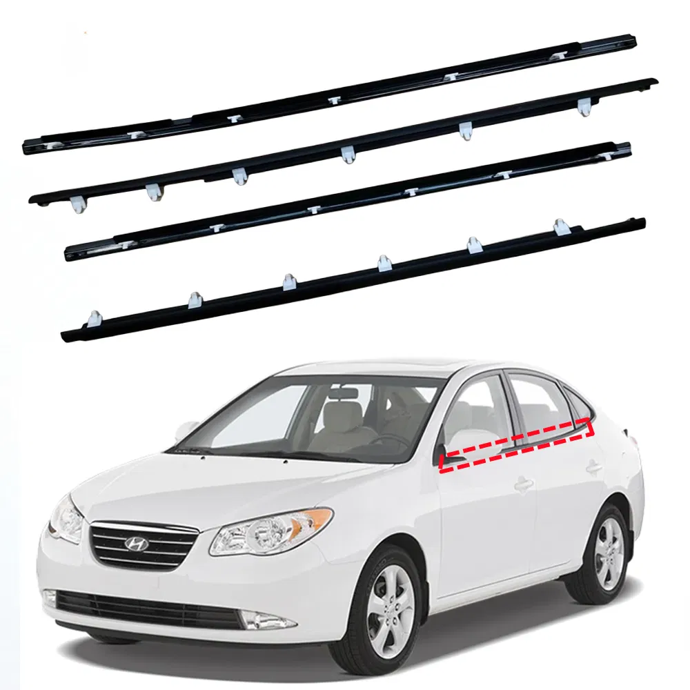 for Hyundai Elantra 2006 2007 2008 2009 2010 2011 Front Rear Left Right Door Window Belt Weatherstrip Outer Door Glass Seal Belt