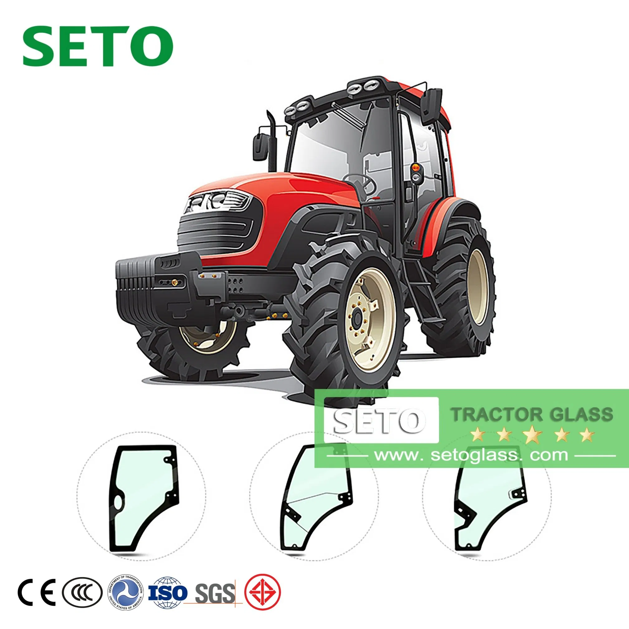 High Quality Cab Parts Tractor Truck Systems Right Door Assembly Glass