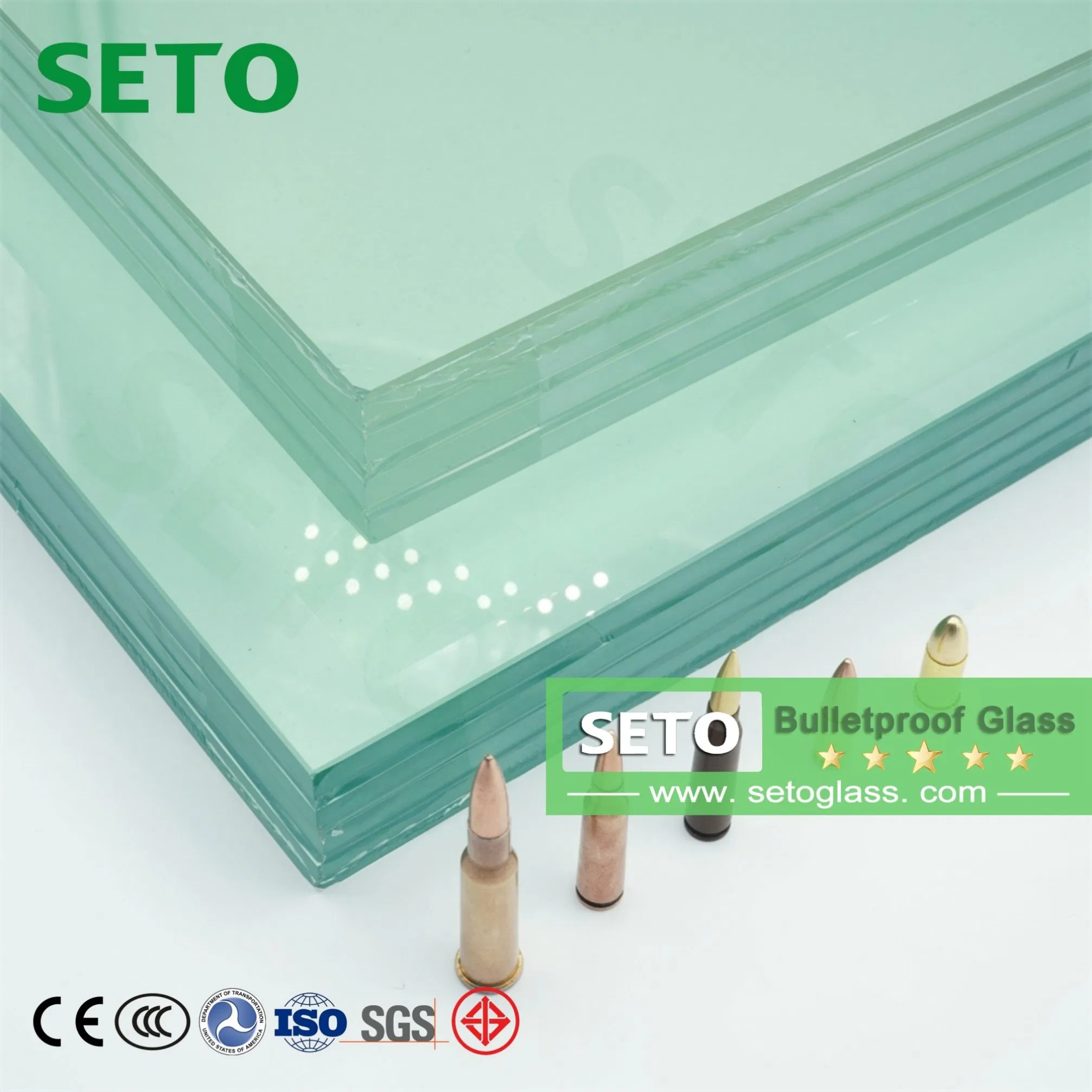 High-Safety-Performance Special Explosion-Proof Glass, Bulletproof and Fireproof Ballistic Glass