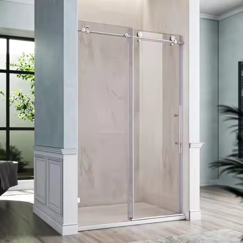 8/10/12mm Clear/Low Iron/Frosted/Frameless Flat and Curved Tempered Glass/Shower Door Glass /Sliding/Hinged Shower Tempered Safety Glass with Holes and Cutouts