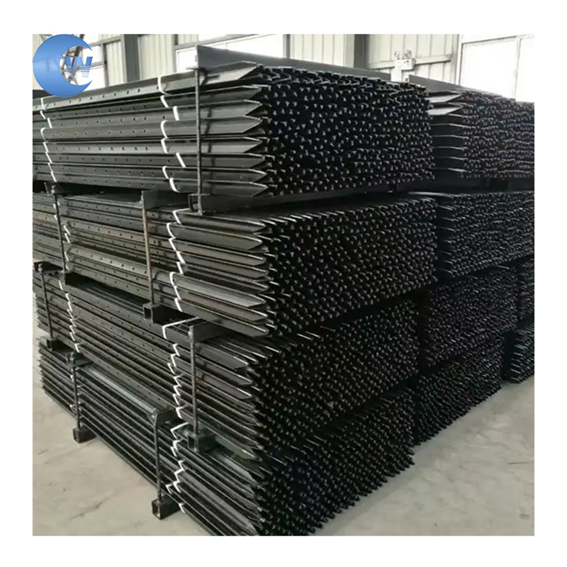 Painted Y Type Steel Fence Post Black Picket for Fixed Fence