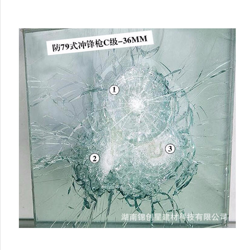 Bulletproof Windshield Auto Triplex Laminated Safety Glass Shoot Resistant Automobile Bulletproof Glass for Car and Bank Bulletproof and Anti Smashing Glass