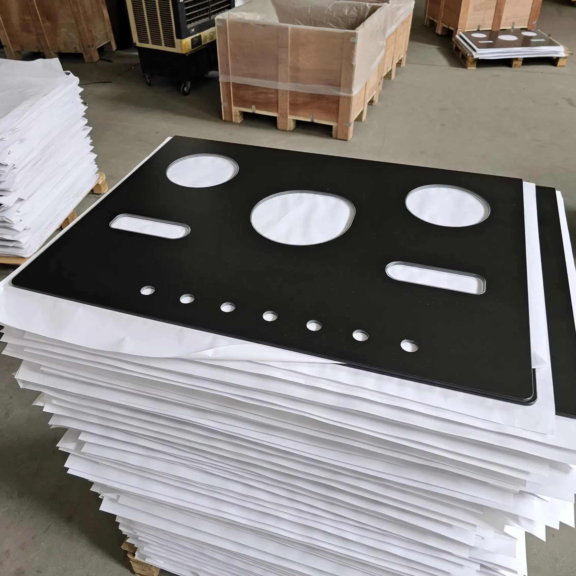 2 Burners Gas Stove Ceramic Tempered Glass Panel