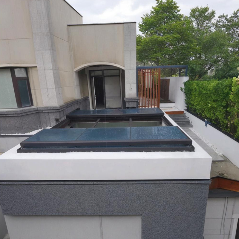 Atrium Sliding Roof Skylight Customized Size and Color Options Skylight