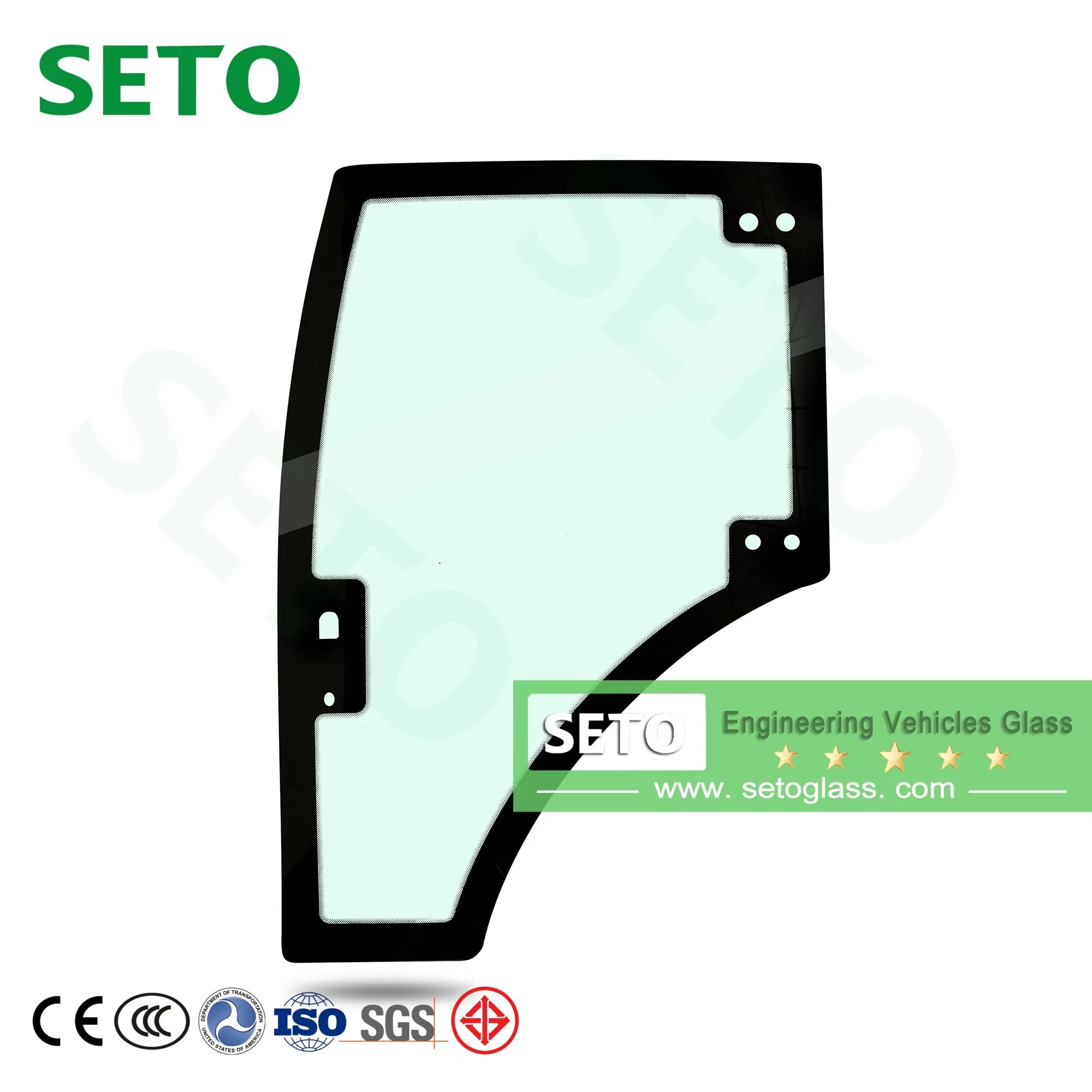 Customized Mobile Truck Windshield/Windscreen/Truck Crane Cab Window Glass