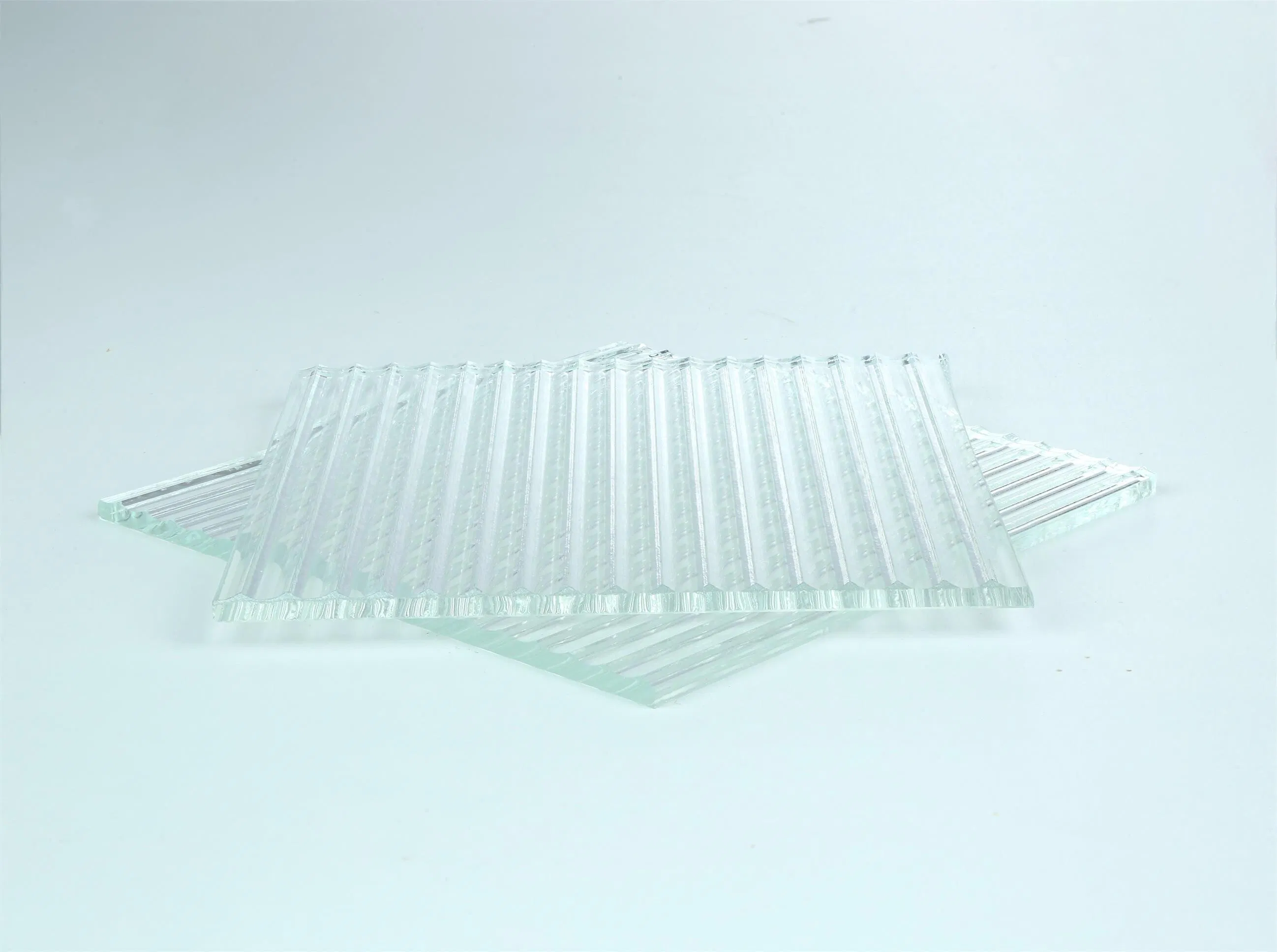 Sally 8mm Tempered Fluted Glass Fixed Framed Splicing Shower Screen