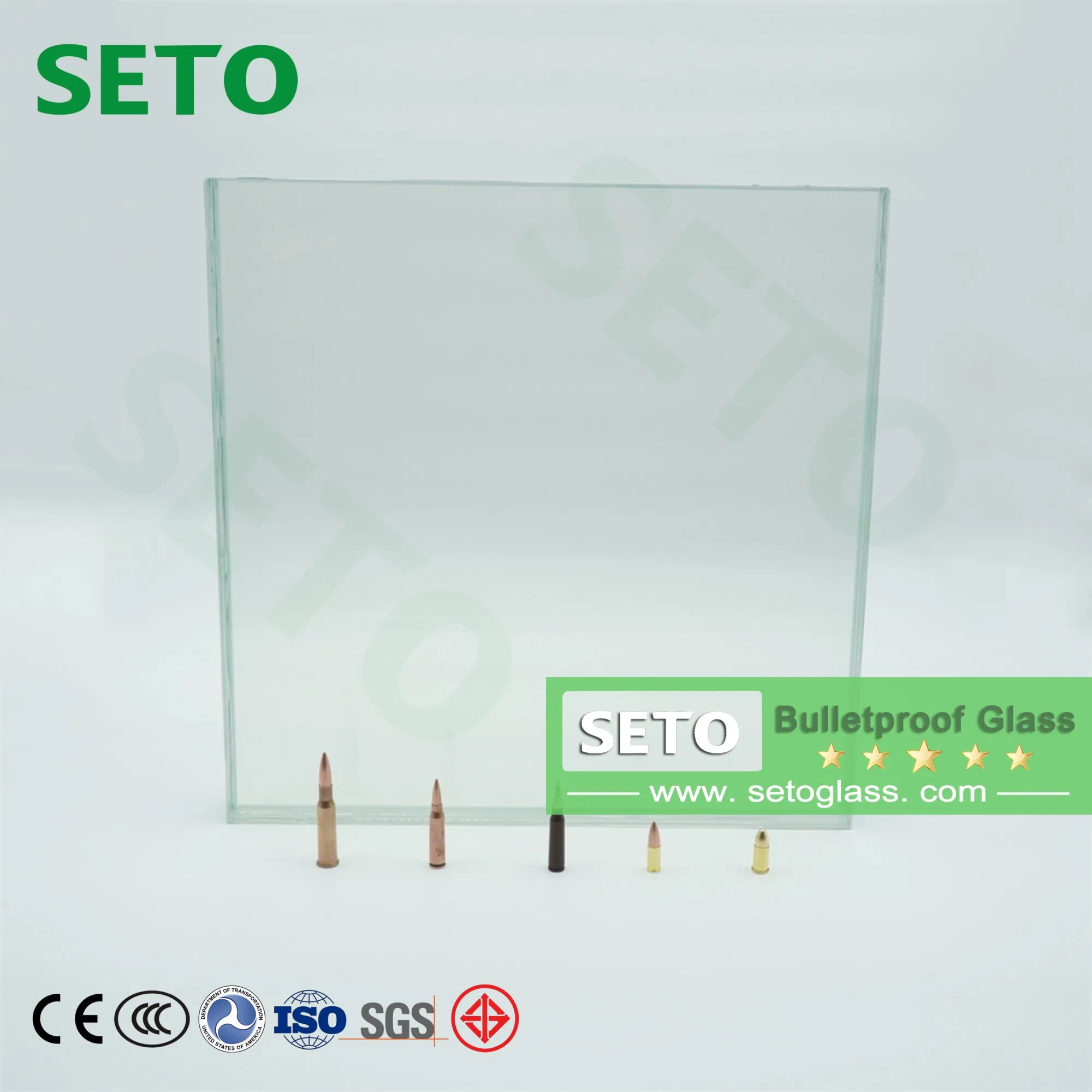 15mm B2 Car Anti-Bullet Glass Customized Bulletproof Glass Factory