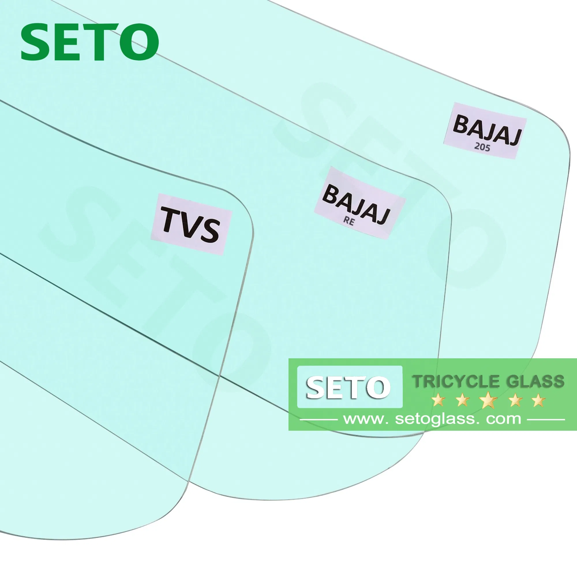 Original Factory Size Tvs King Tuk Tuk Windshield Tricycle Parts Laminated Glass