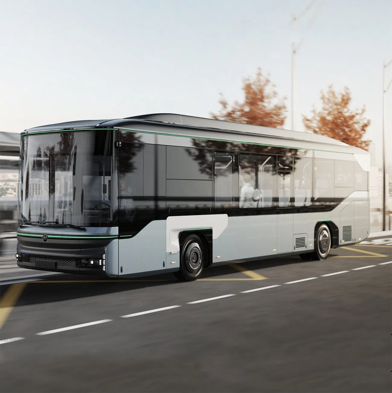 China Factory 8-9m 20-30 Seats New Energy Electric City Bus Electric Power Long Public Passenger Transport City Bus Low Entry City Bus Low Floor Bus