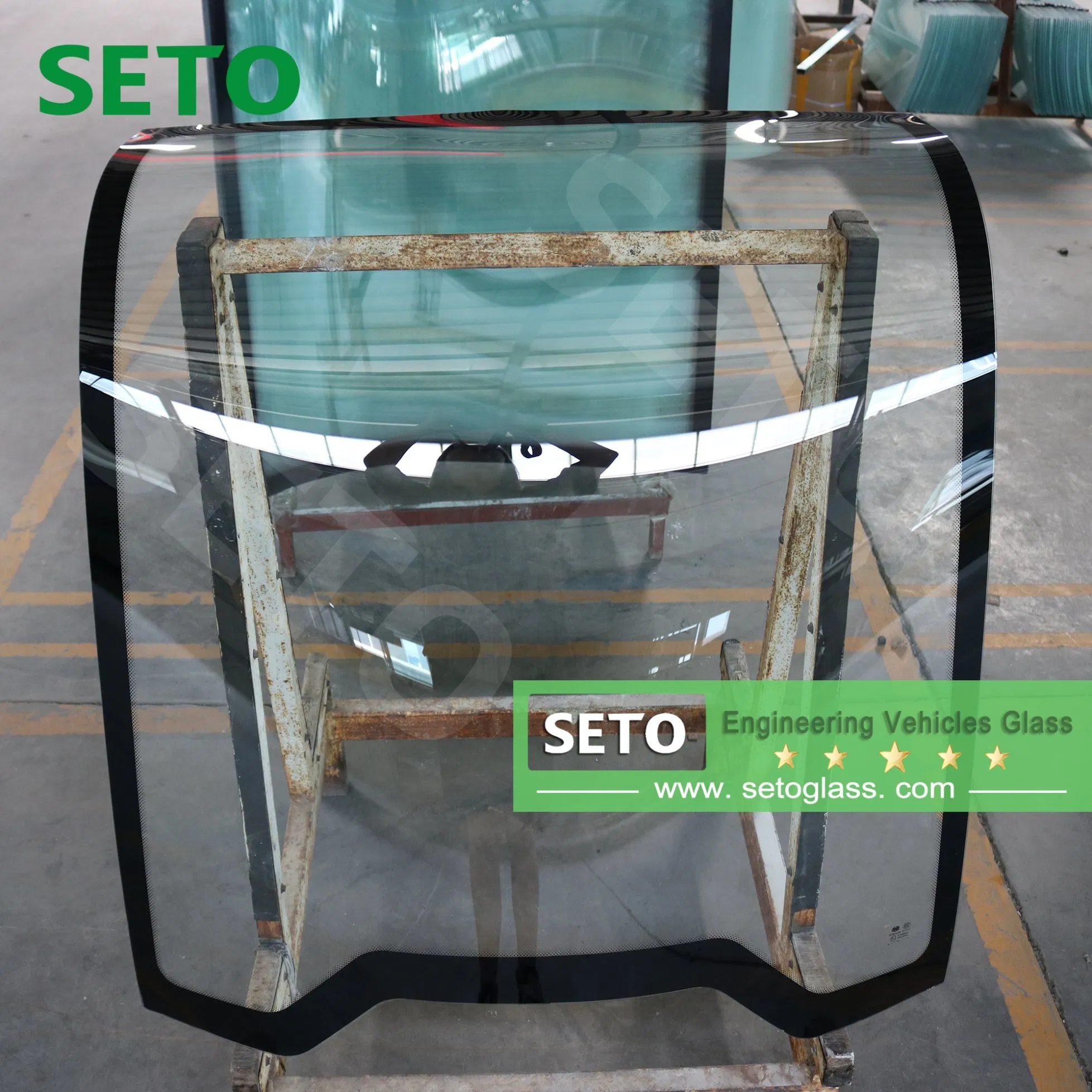 China Manufacturer Supply Truck Crane Parts Excavator Cab Glass, Crane Cabin Glass