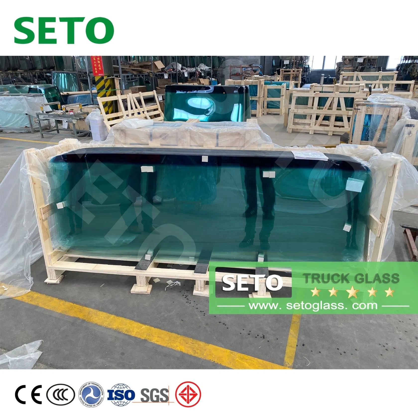 Hot Sale OEM Quality Construction Tempered Glass for Excavator/Crane Truck Cab Glass