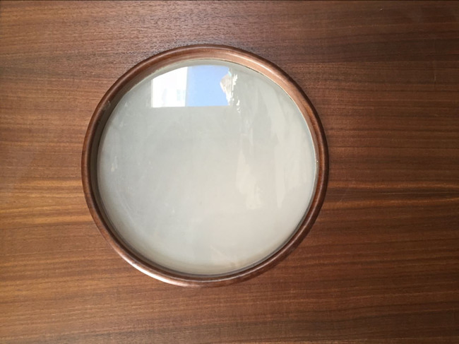 Internal Quarter Cut Natural Walnut Veneer Plywood Door with Frosted Glass