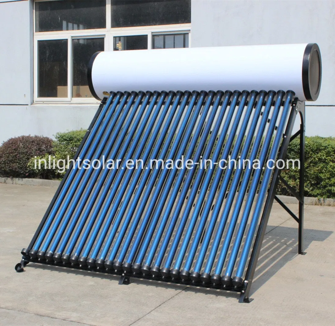 10-36tubes Color Steel Compact Heat Pipe Pressurized Solar Water Heater for Flat Roof