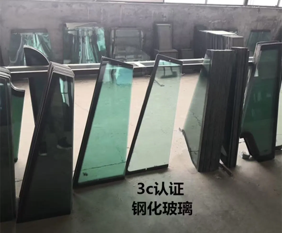 Optical Clear Windproof Excavator Fit Tempered Glass for Construction Machine for Bulldozers
