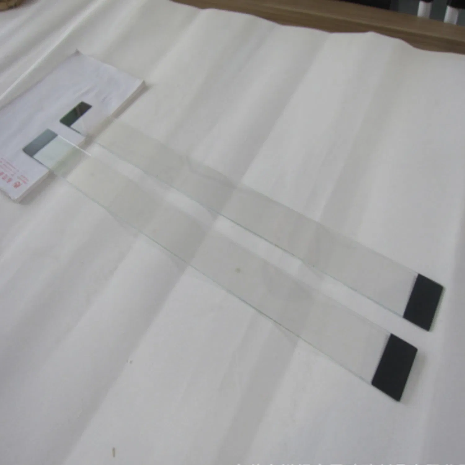 6mm Customized Striped Linear Tempered Glass High Temperature Screen Printing Black Side Glass LED Lamps Screen Printing Tempered Glass
