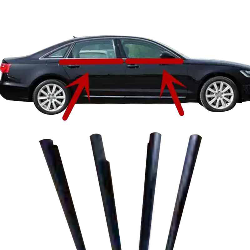Window Trim Seal Weather Strip Belt Windproof Outer Channel Weatherstrip Molding for Automotive Protection for Audi A4l