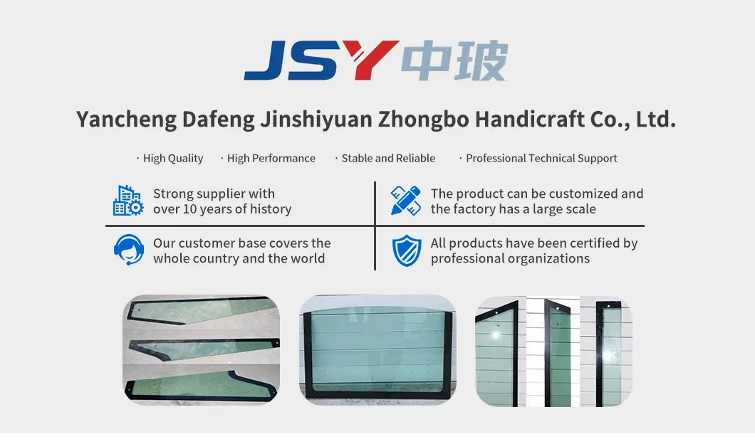 Durable Construction Machinery Tempered Glass