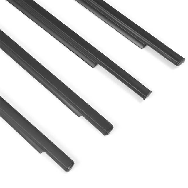 Set of 4PCS Front Rear Black Car Door Window Weatherstrip Moulding Trim Seal Belt Molding Trims for Toyota Fj Cruiser 2007-2014