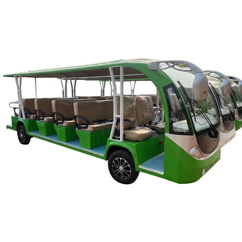 Hi-Q Electric Tourist Sightseeing Car 2024 2025 Electric Shuttle Bus Price Mini Bus for Park New Golf Cart Golf Carts