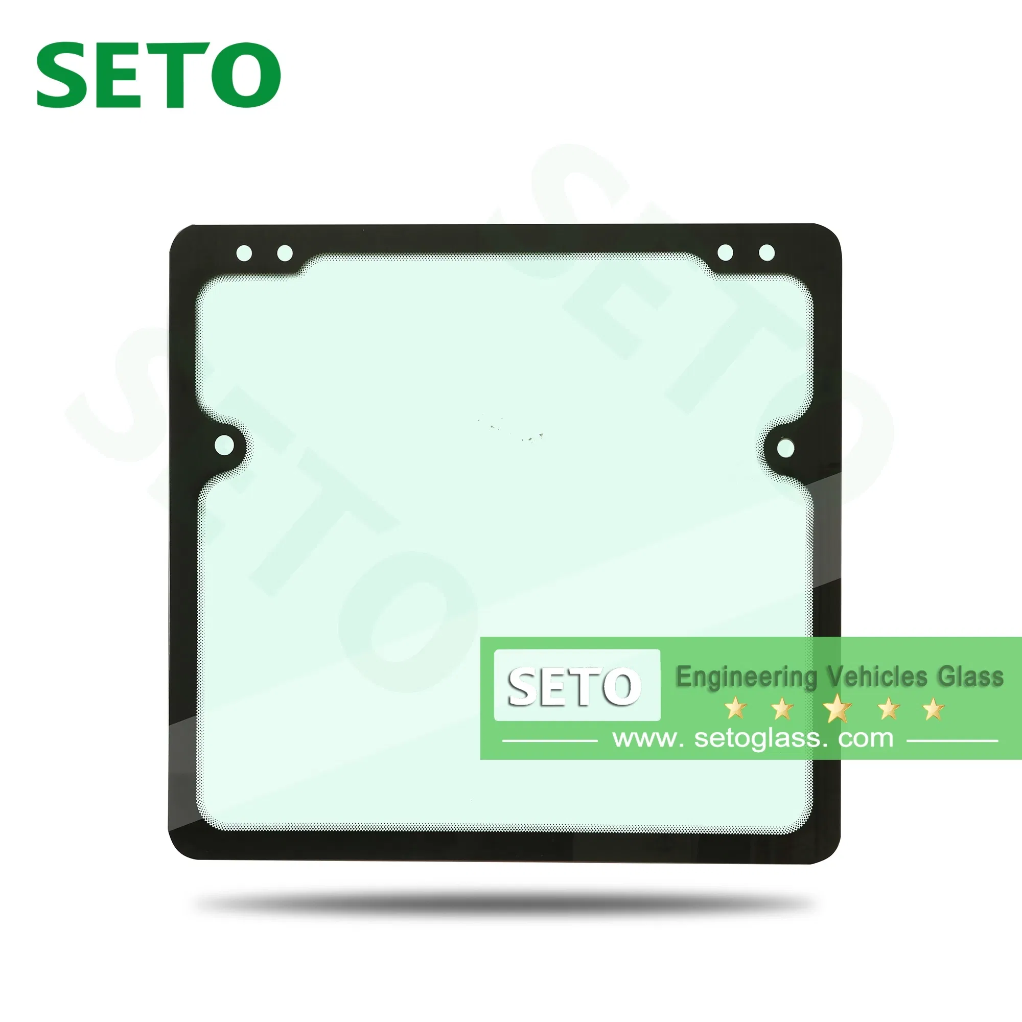 Customized Excavator Glass Cabin Window Windscreen Glass Tempered Safety Auto Glass Supplier