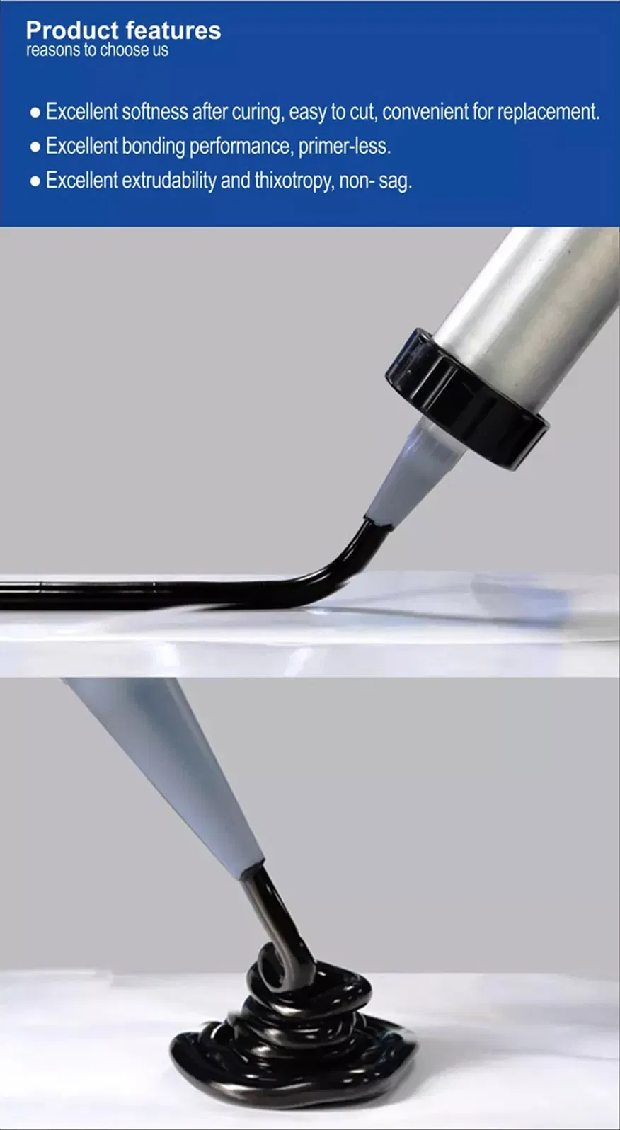 Windshield Silicone Auto Glass Sealant Polyurethane PU Sealant