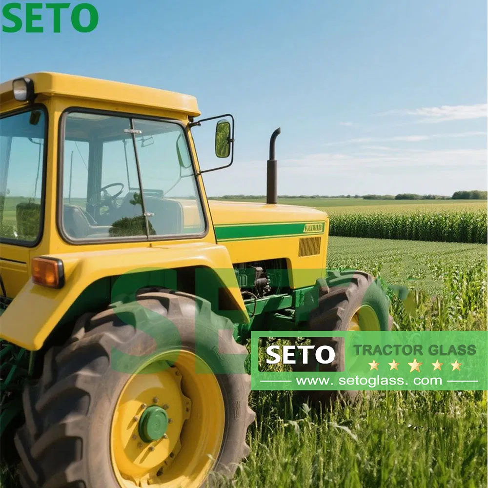 4mm 5mm Windshield Tractor Cab Glass Windshield for Tractor Tempered Glass
