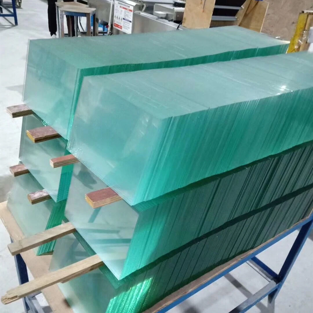 2-19mm Clear Float Glass Panel for Quarter Round Tempered Glass
