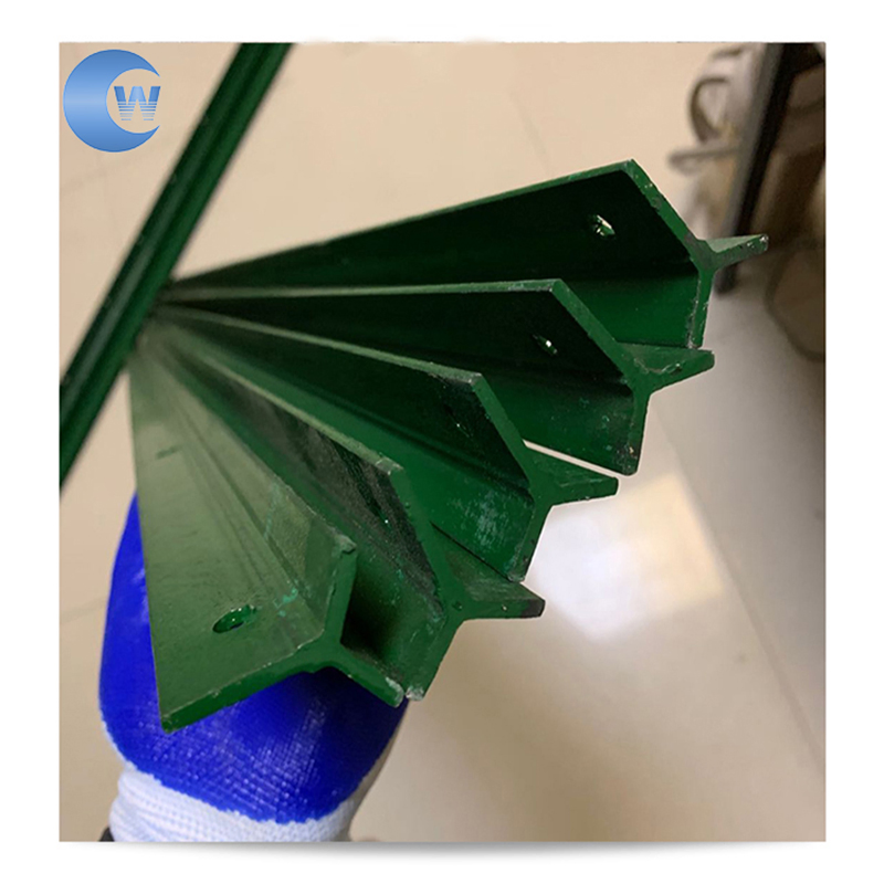 Painted Y Type Steel Fence Post Black Picket for Fixed Fence