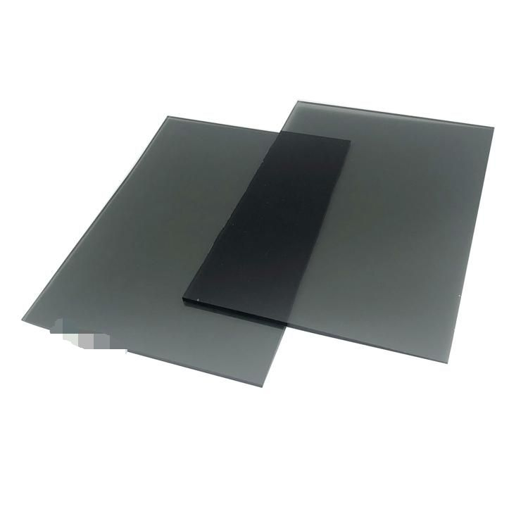 6mm Dark and Light Grey Flat Tempered Glass for Commercial Building