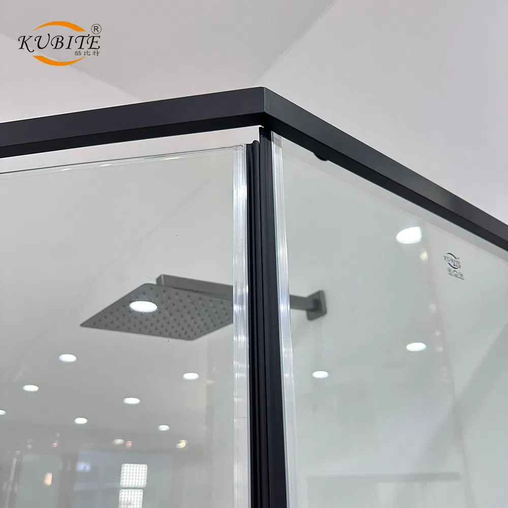 6mm Tempered Glass Wet Room Pivot Quarter Circular Modern Shower Glass Door