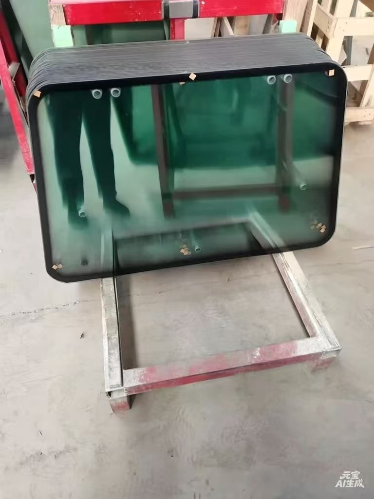 Customizable Stable Custom Size Excavator Fit Tempered Glass for Construction Machine