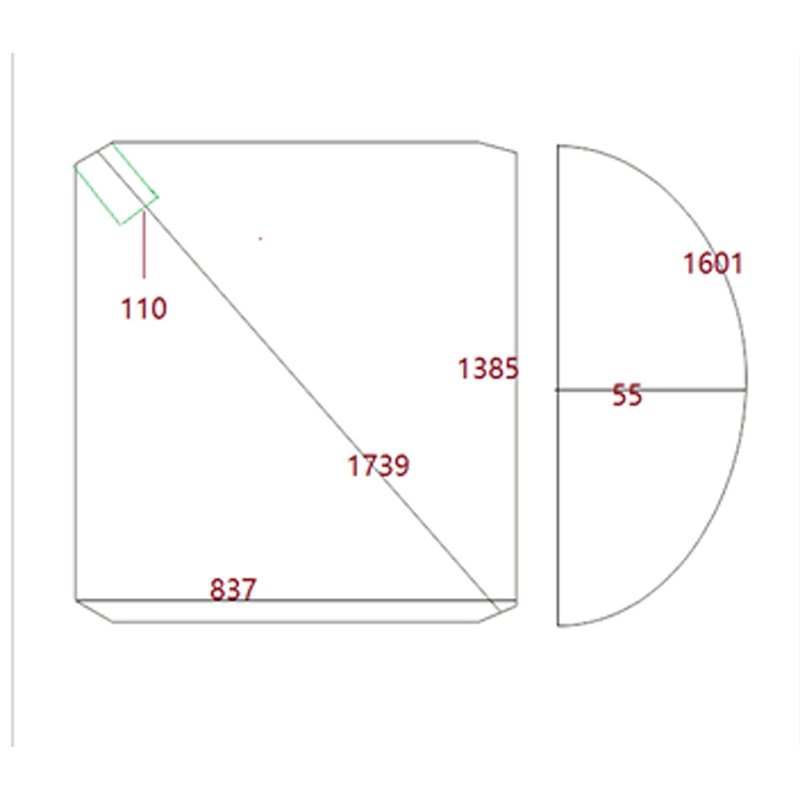 Wholesale Good Price Side Windows Tempered Glass for Construction Vehicles