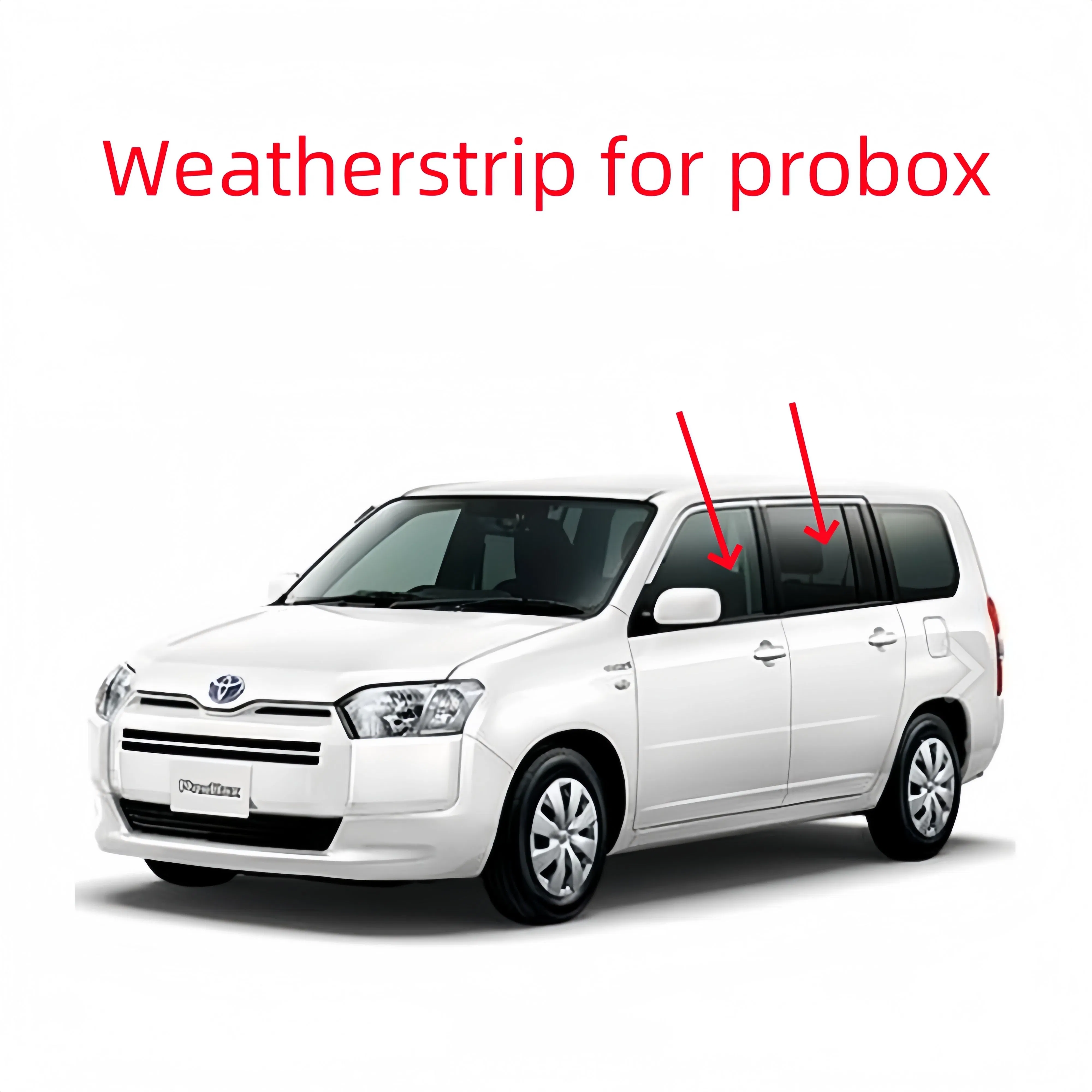 for Toyota Probox Front Rear Door Belt Molding Weatherstrip Car Seal Molding Assy Window Chrome Trim Glass Door Belt Rubber