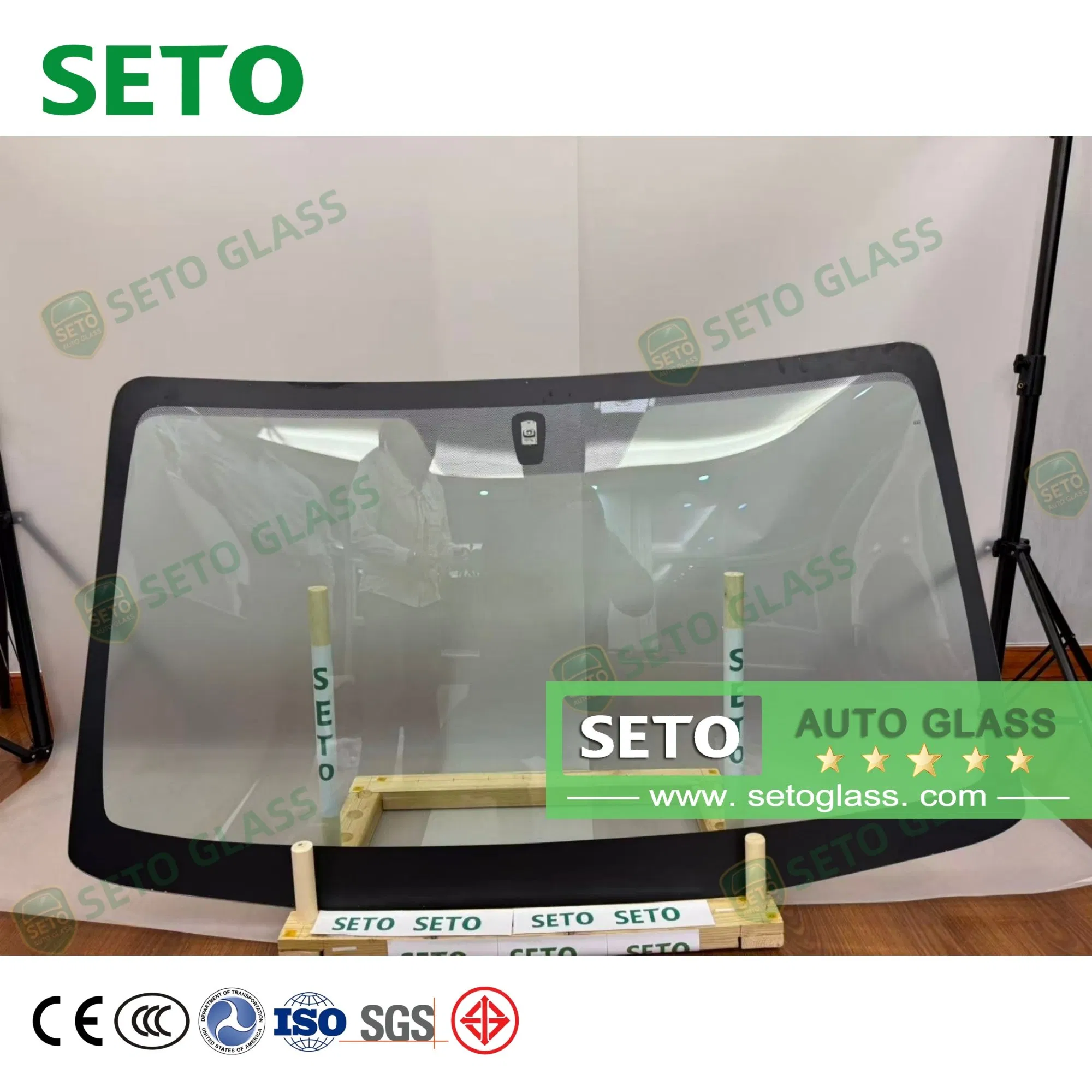 Car Door Window/Auto Front Windshield Glass/Automotive Windscreen Fit Ty Hilux 4D Pickup