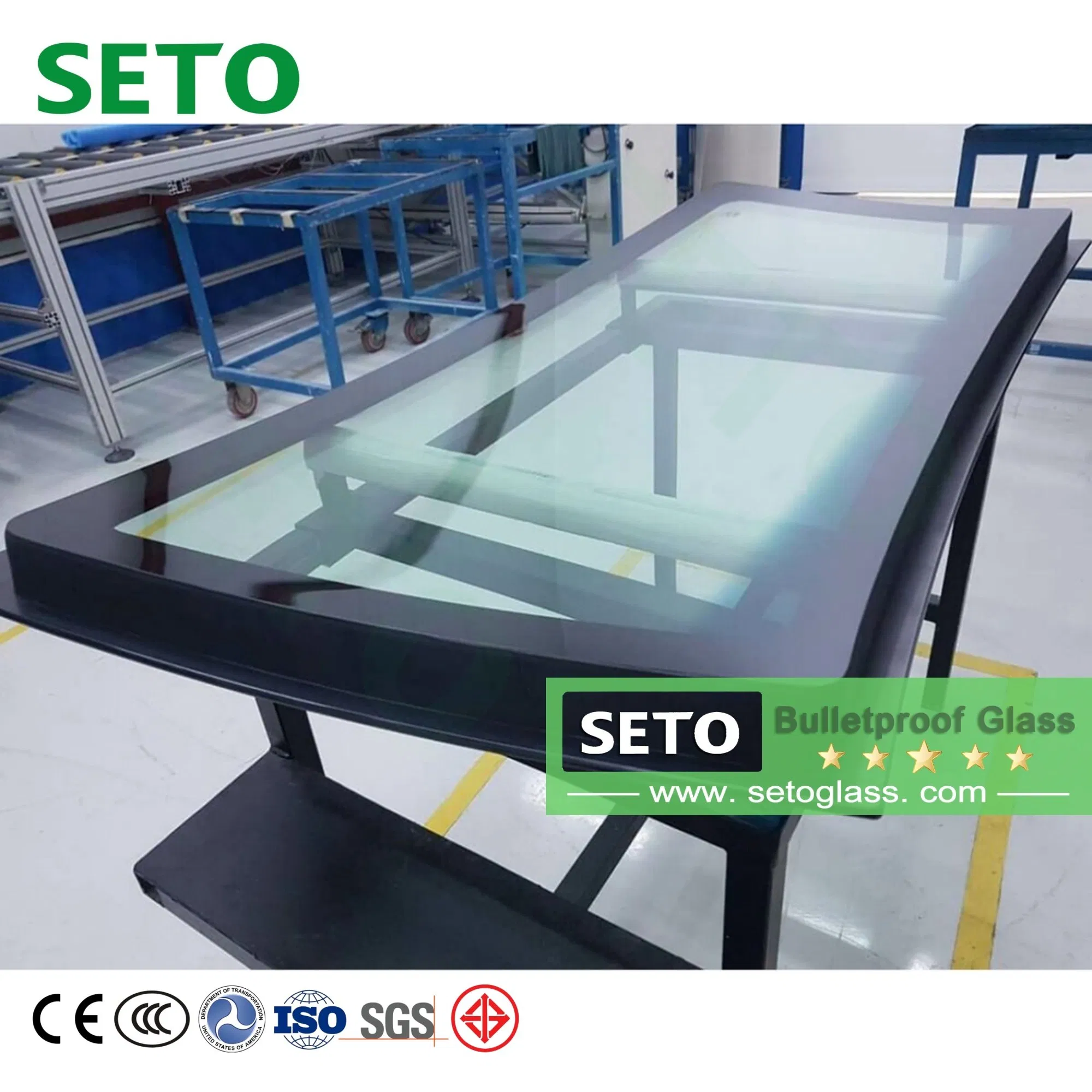 12mm Thick Car Bulletproof Glass Level B6 Automotive Bulletproof Glass