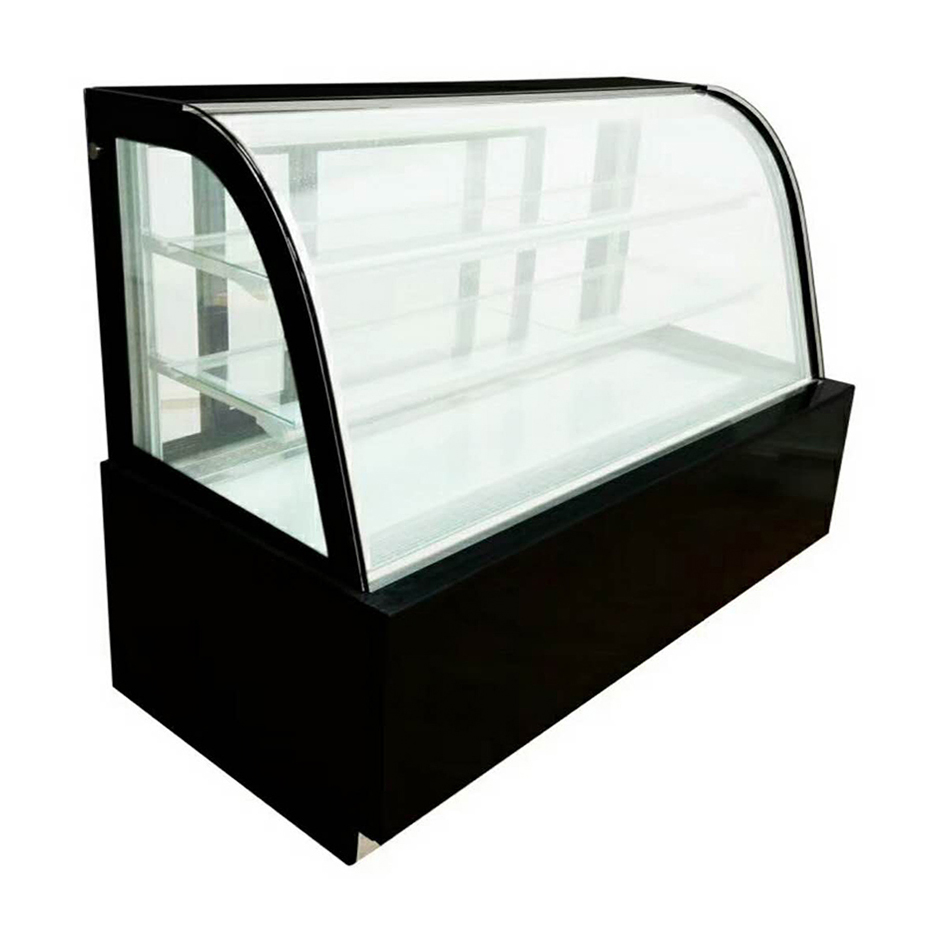 Commercial Display Fridge Cake Showcase 3 Layers Length Heated Glass