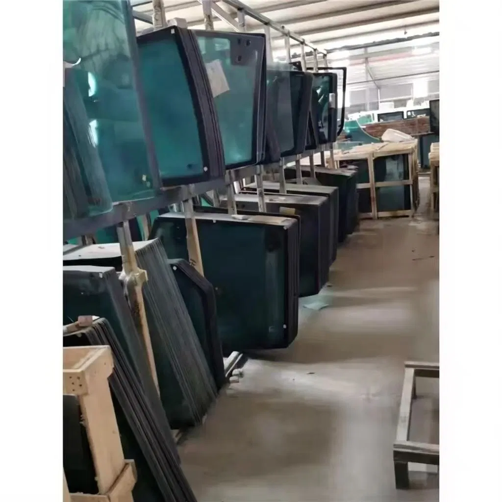 High Strength Custom Size Excavator Fit Construction Machinery Glass for Pavers