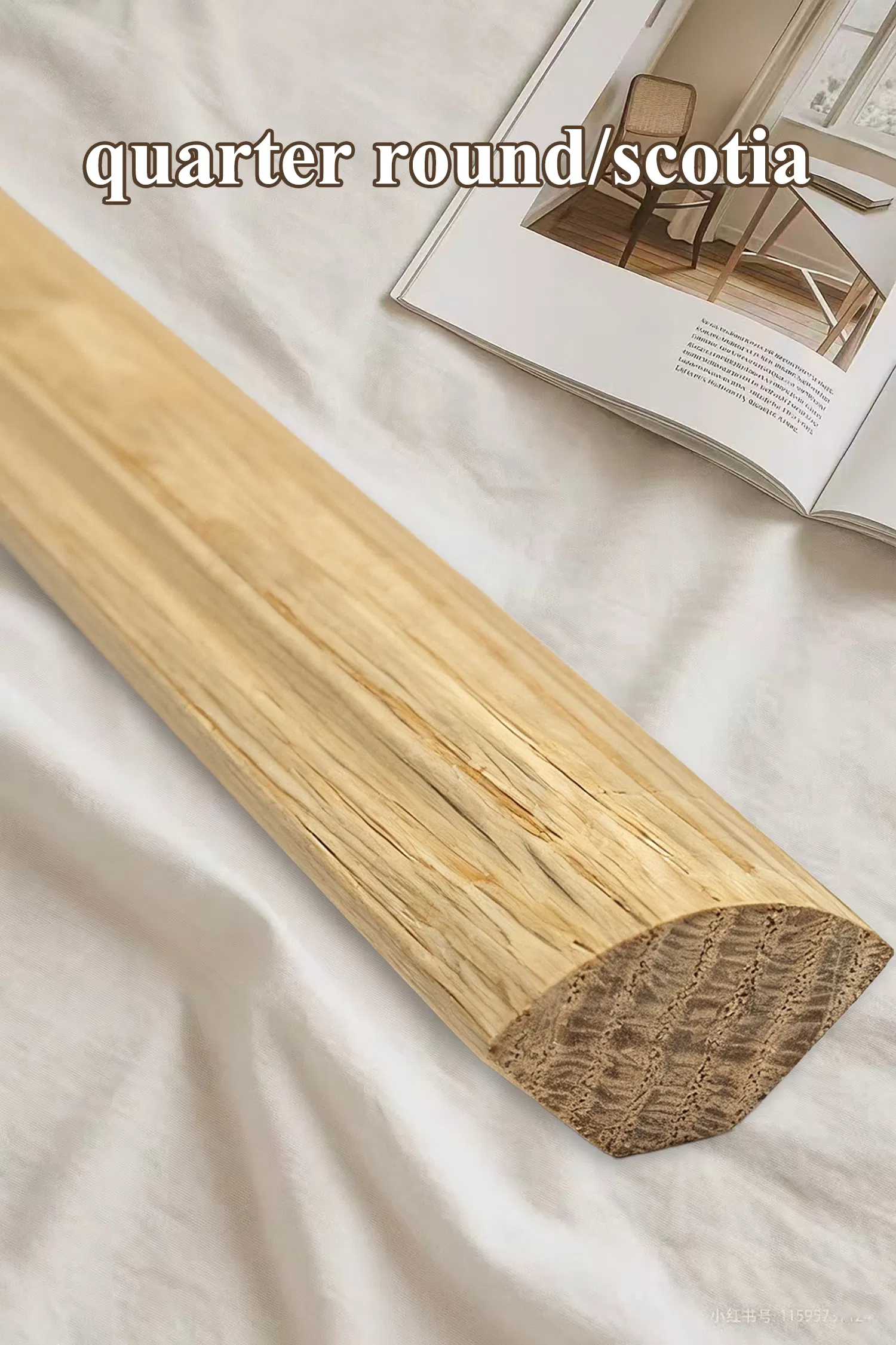 Quarter Round Glass Bead 1