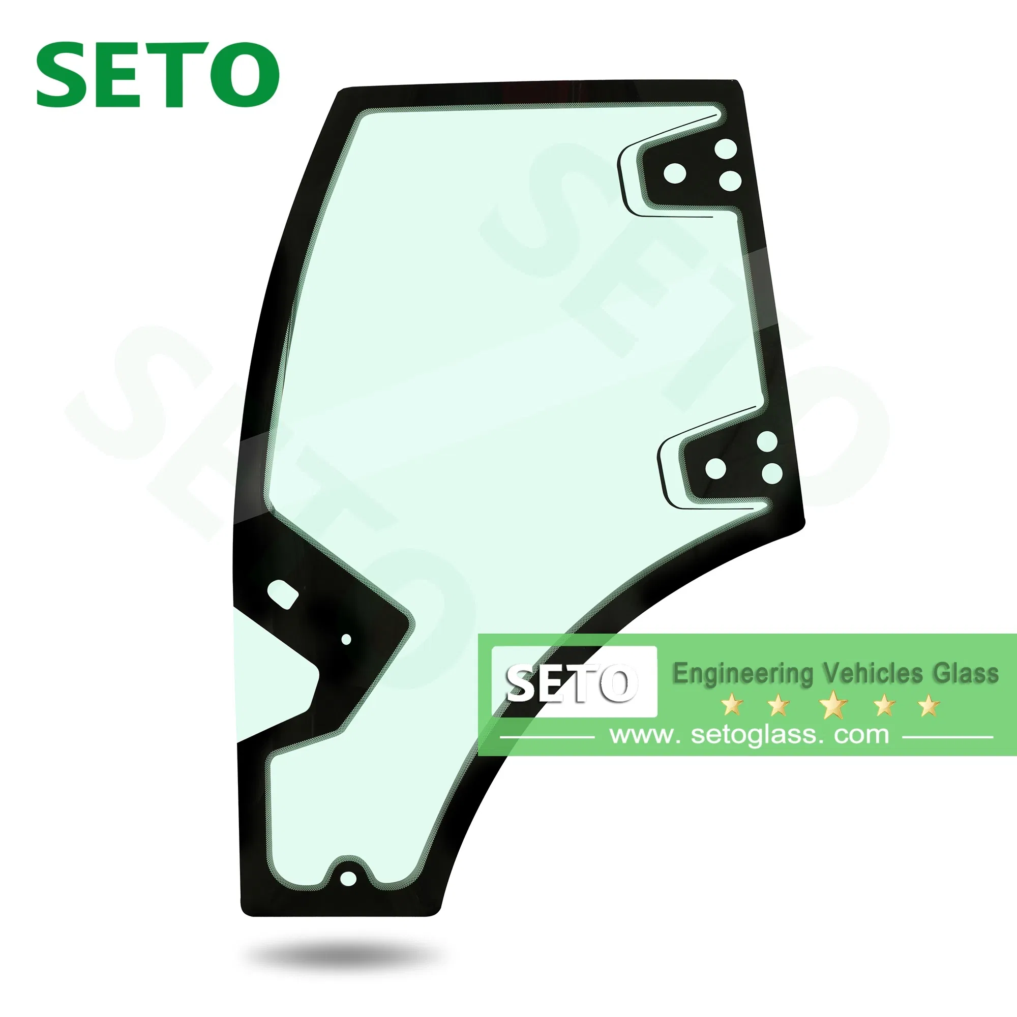 Hot Sale Custmerized Engineering Machinery Glass Tempered Windows Glass Excavator Loader