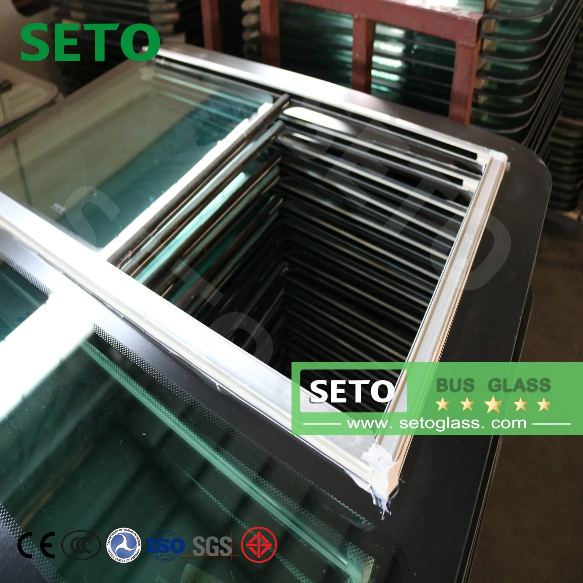 Safety Laminated Commercial Bus Front Windshield for Global Market