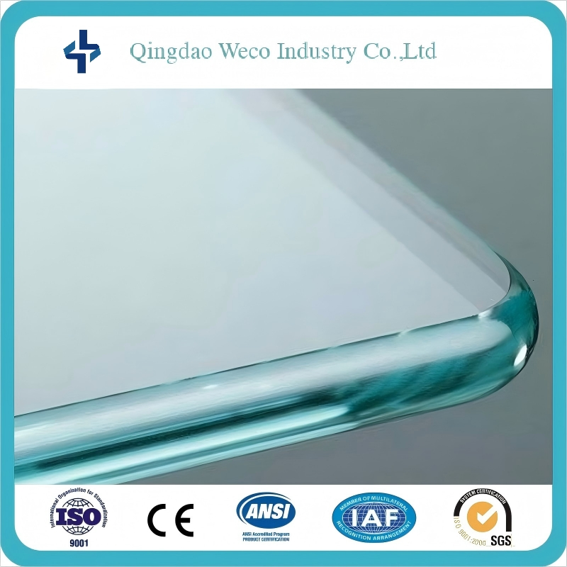 2-19mm Clear/Ultra Clear Bronze Blue Deep Processed Toughened Safety Low E Furniture Window Door Railing Balcony Laminated Polished Curved/Bend Tempered Glass