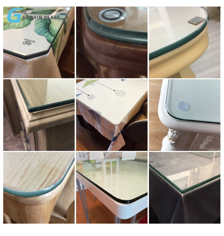 Customized 3-25mm Building Windows Railing Panels Toughened Systems 6mm Clear Tempered Glass